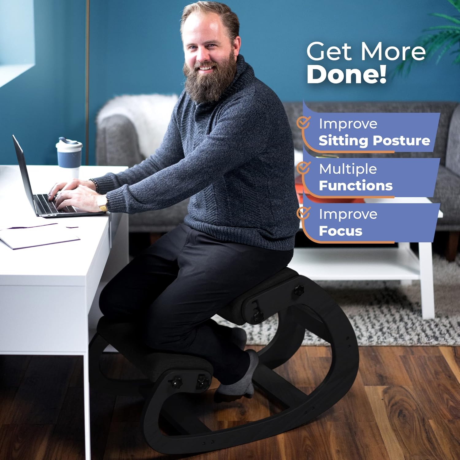 Sedia Ergonomica in Legno per  - Office Stool recensione e prezzo