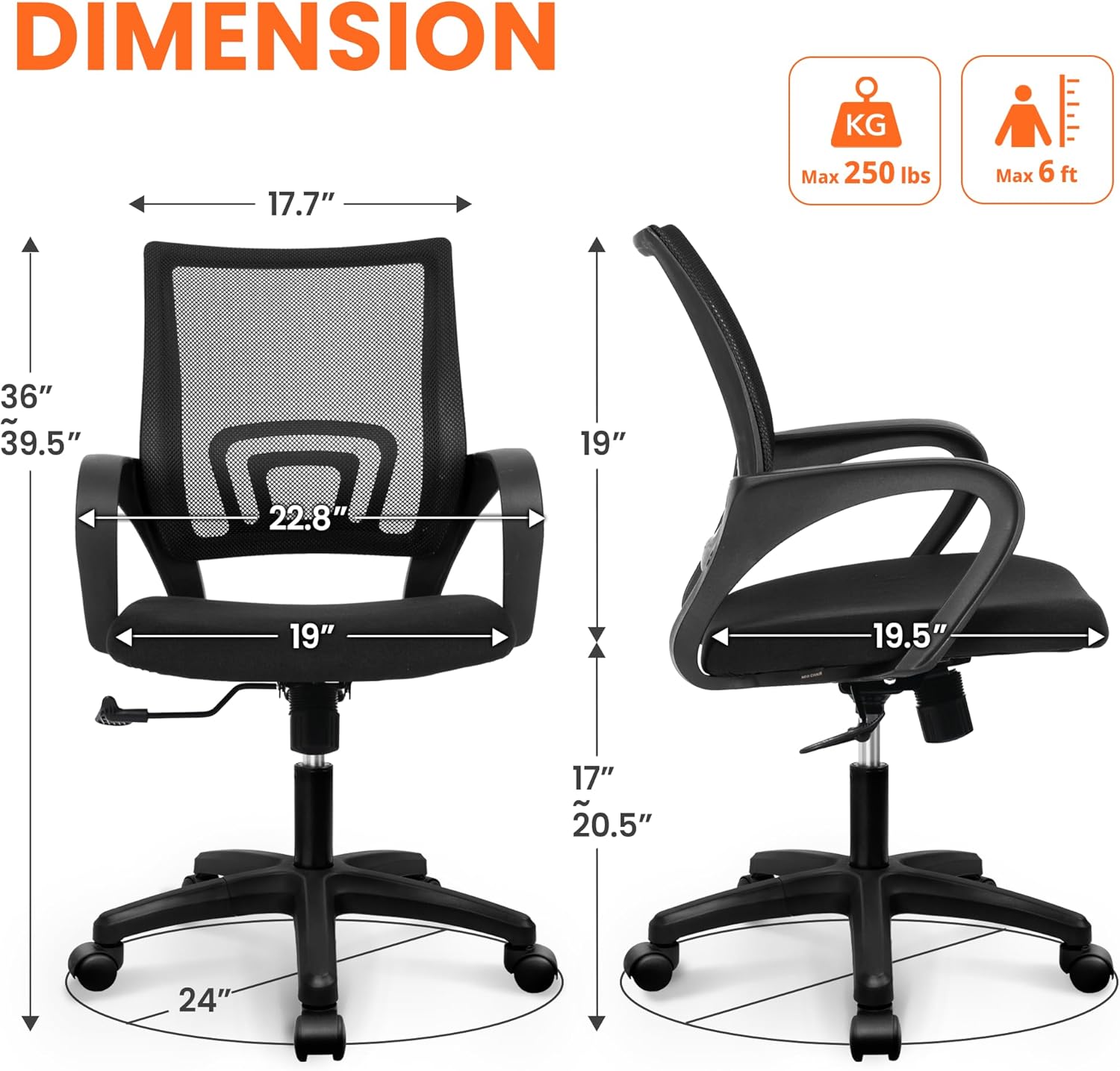 Sedia da Ufficio Ergonomica in - Office Chair recensione e prezzo