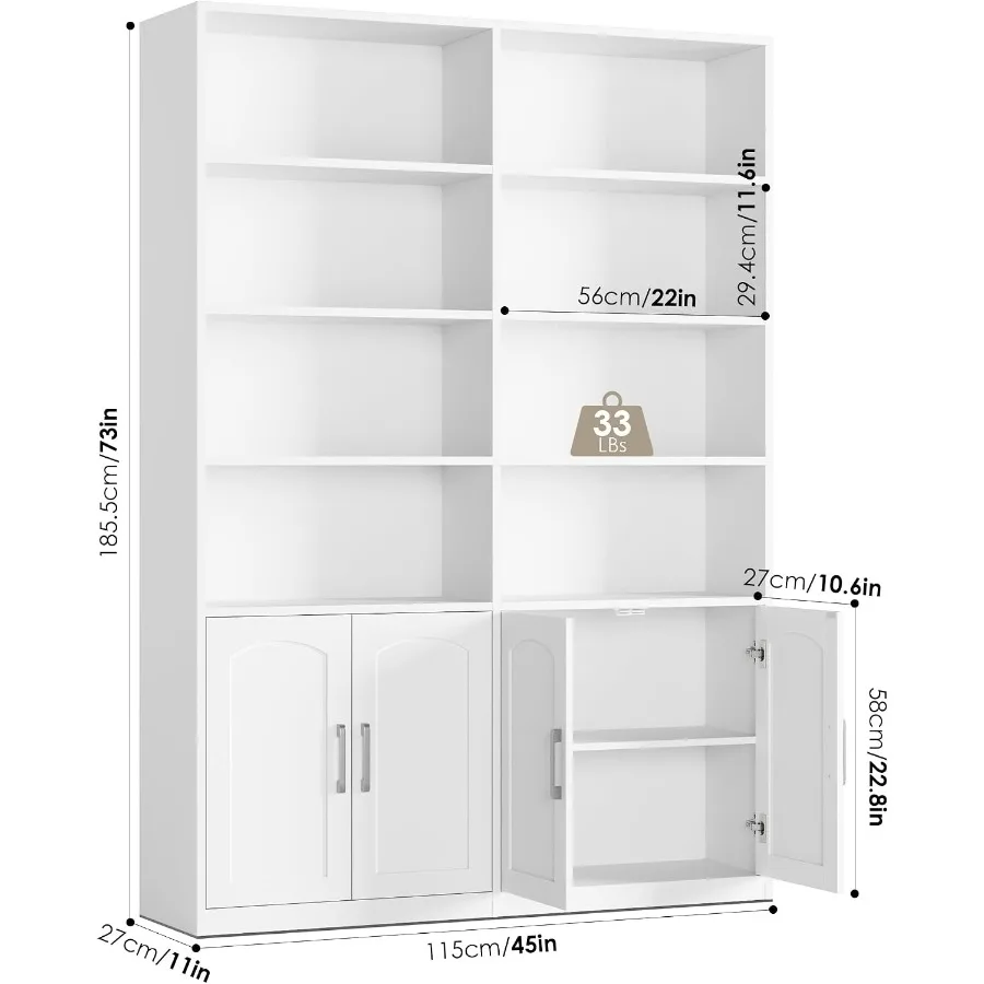 Libreria con ante per soggiorn - Bookshelf recensione e prezzo